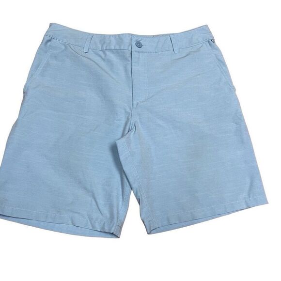 Goodfellow & Co Mens Mid-Rise Flat Front Chino Shorts Blue Size W33 - Picture 3 of 13